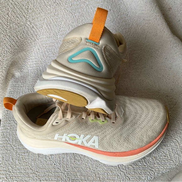 Hoka Women's Cream and Orange Sneakers - Picture 6 of 11